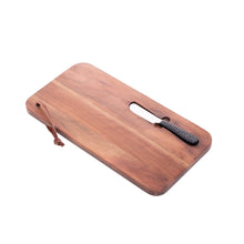 Load image into Gallery viewer, Wooden Board with Knife 36x18x3cm
