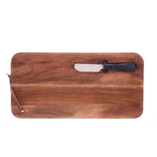 Load image into Gallery viewer, Wooden Board with Knife 36x18x3cm
