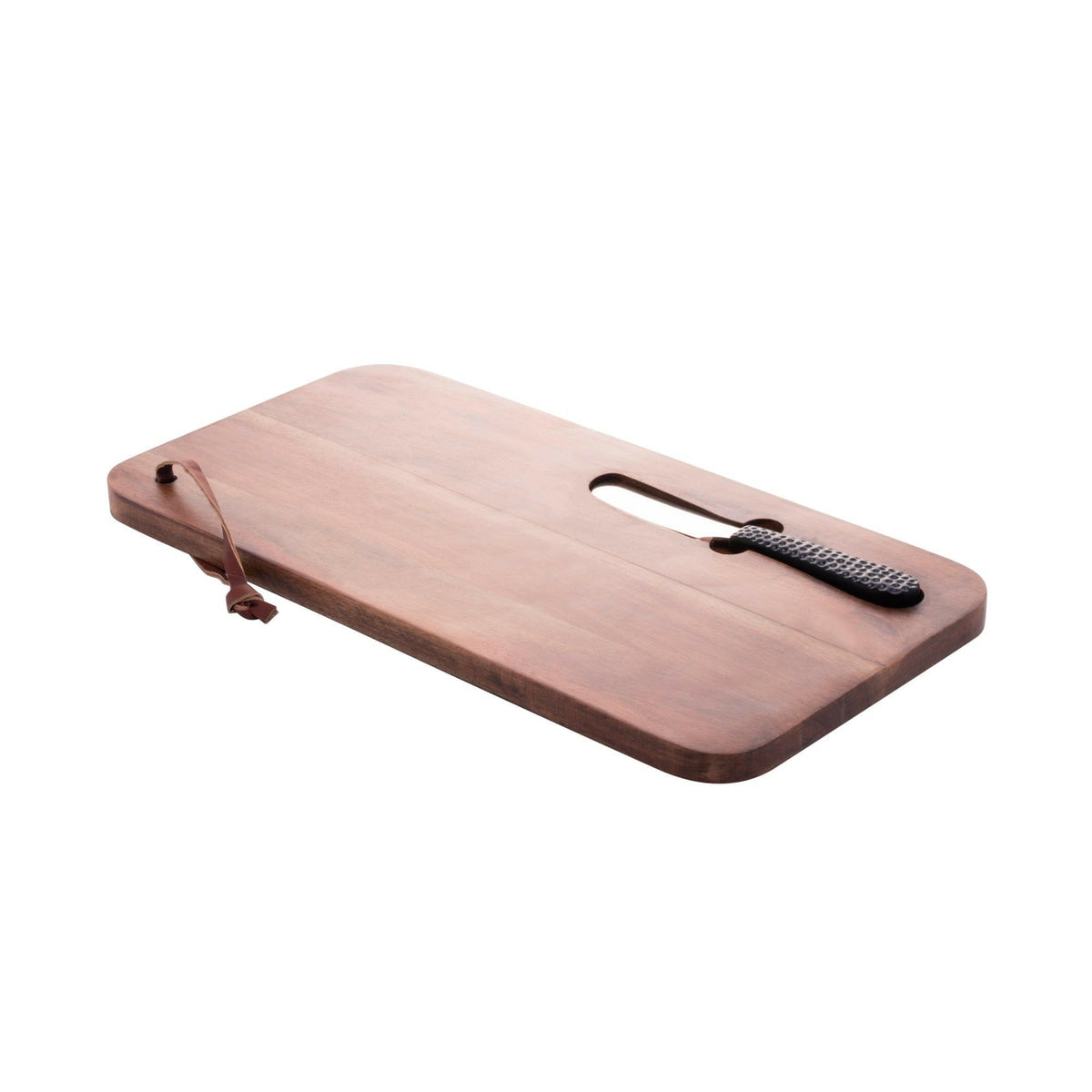 Wooden Board with Knife 41x20x3cm.