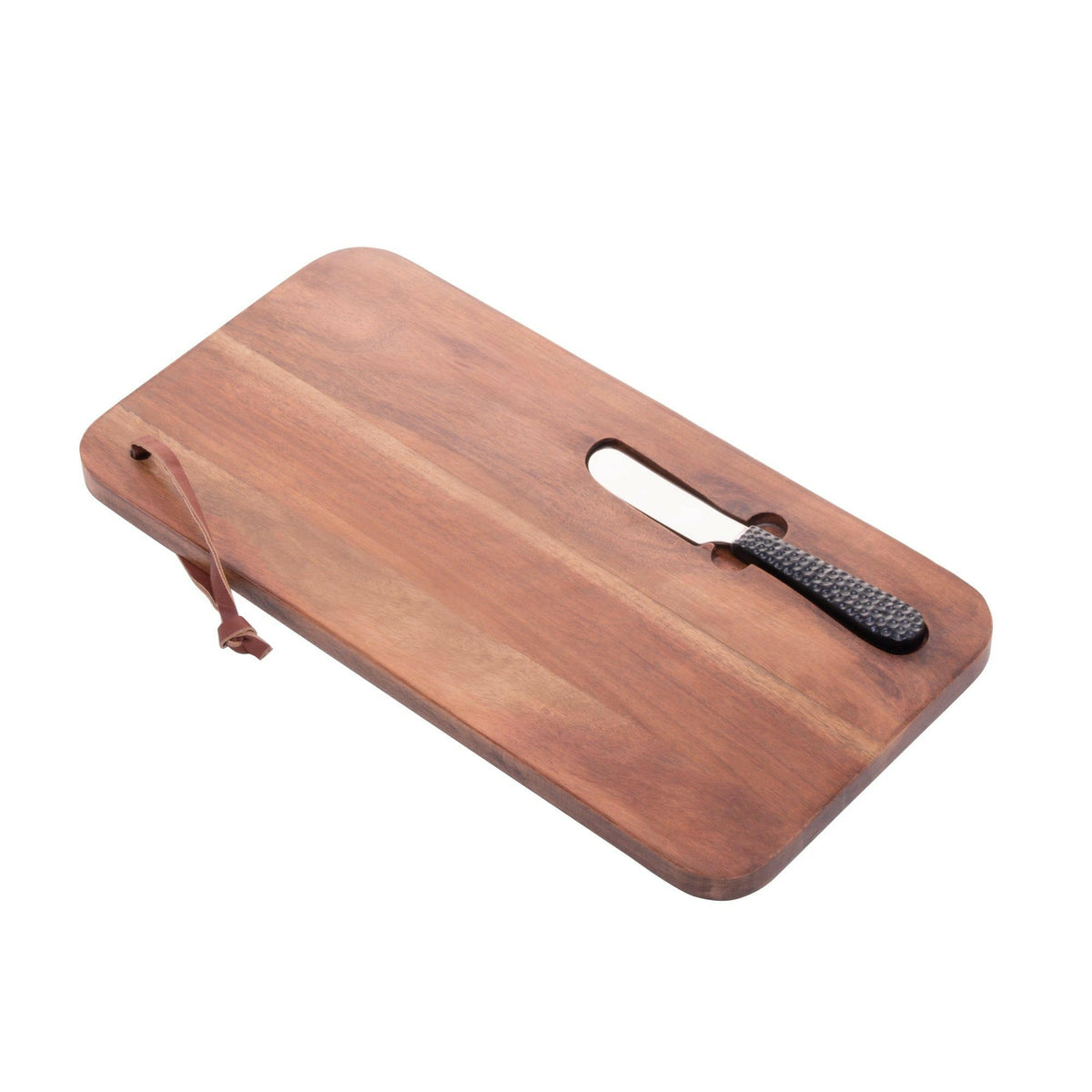 Wooden Board with Knife 41x20x3cm.