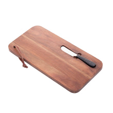 Load image into Gallery viewer, Wooden Board with Knife 41x20x3cm
