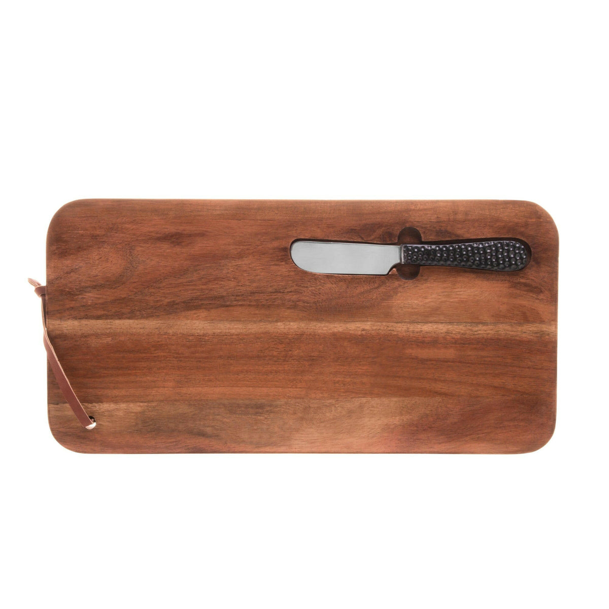 Wooden Board with Knife 41x20x3cm.