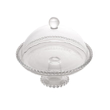 Load image into Gallery viewer, Pearl Crystal Cake Stand with Cover 20x18cm
