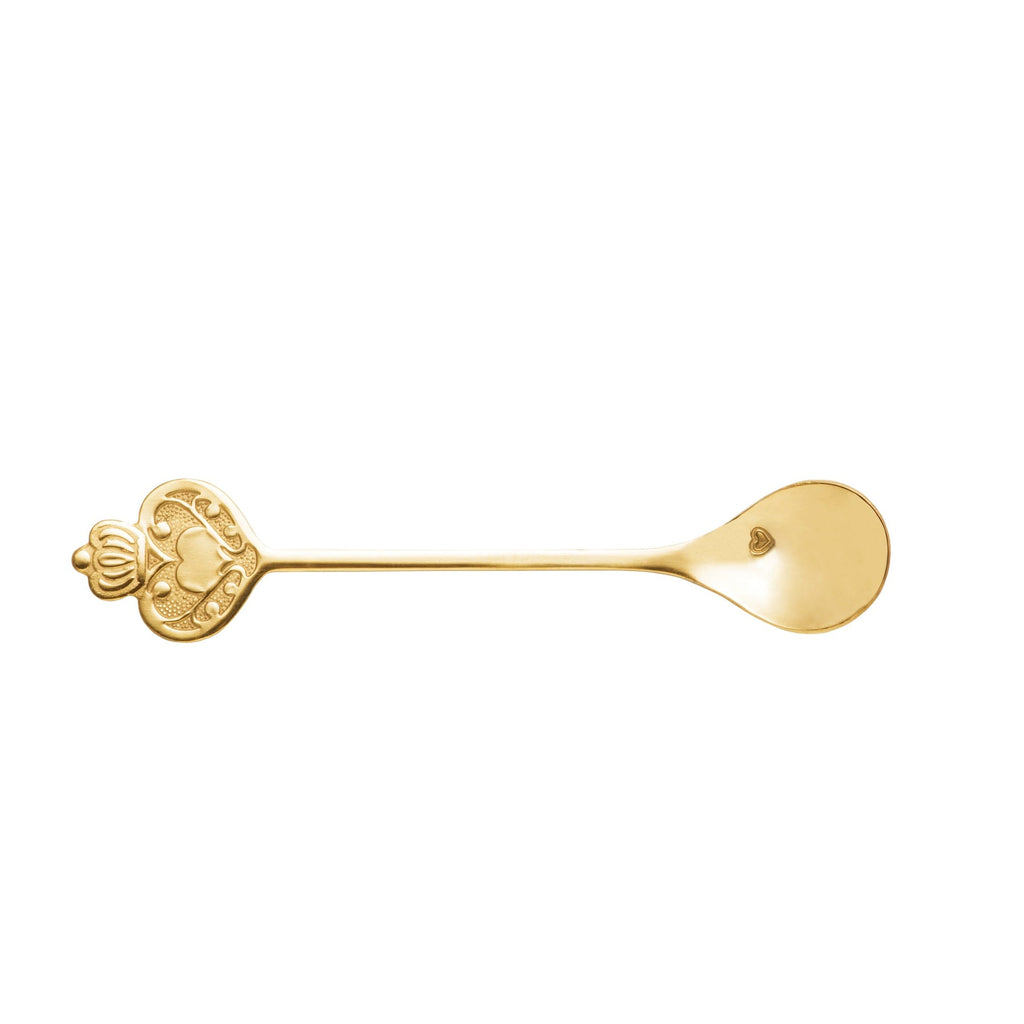 Set of 4  Golden Key Cake Spoons.