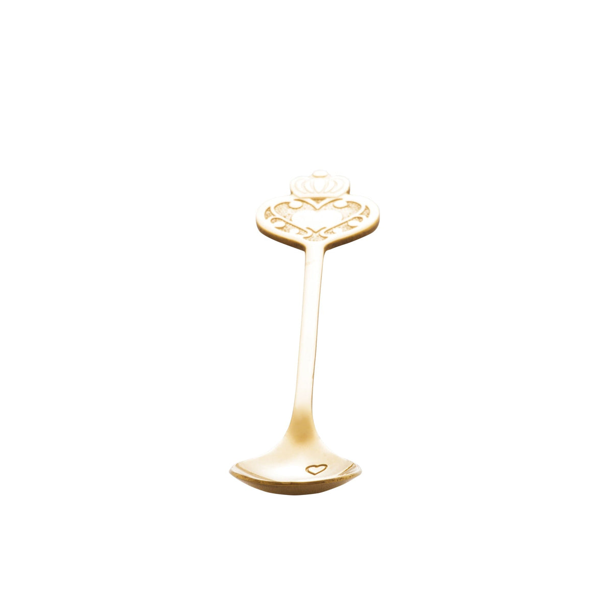 Set of 4  Golden Key Cake Spoons.