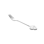Set of 4 Stainless Steel Silver Key Cake Forks.