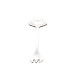 Set of 4 Stainless Steel Silver Key Cake Forks.