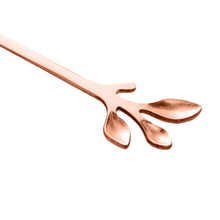 Load image into Gallery viewer, Set of 4 Stainless Steel Tea Spoons Rose Leaves
