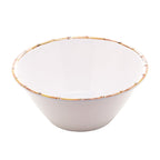 Melamine White Salad Bowl 25x12cm.