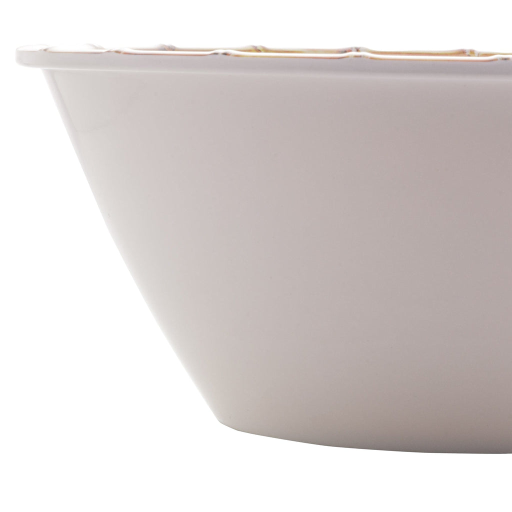 Melamine White Salad Bowl 25x12cm.