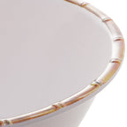 Melamine White Salad Bowl 25x12cm.