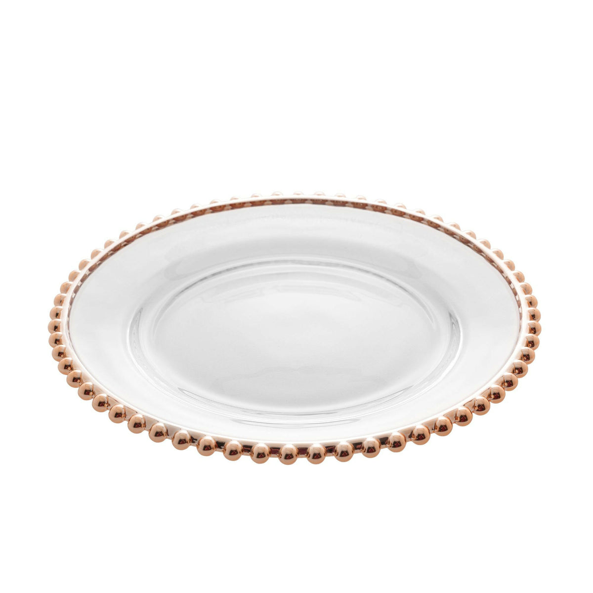 Rose Pearl Crystal Dessert Plate 20cm.