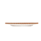Rose Pearl Crystal Dessert Plate 20cm.