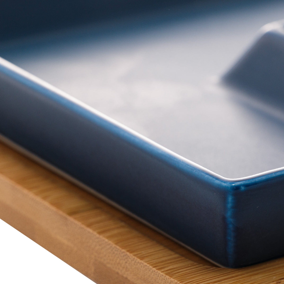 Porcelaine Blue 2 pieces Appetizer set  23x15x5cm.