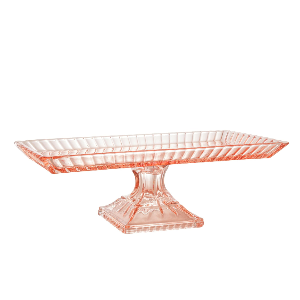 Pink Crystal Elevated Platter.