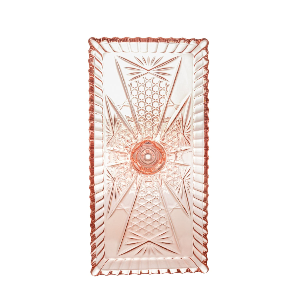 Pink Crystal Elevated Platter.