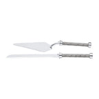 Silver Cake Serving Set 32cm.