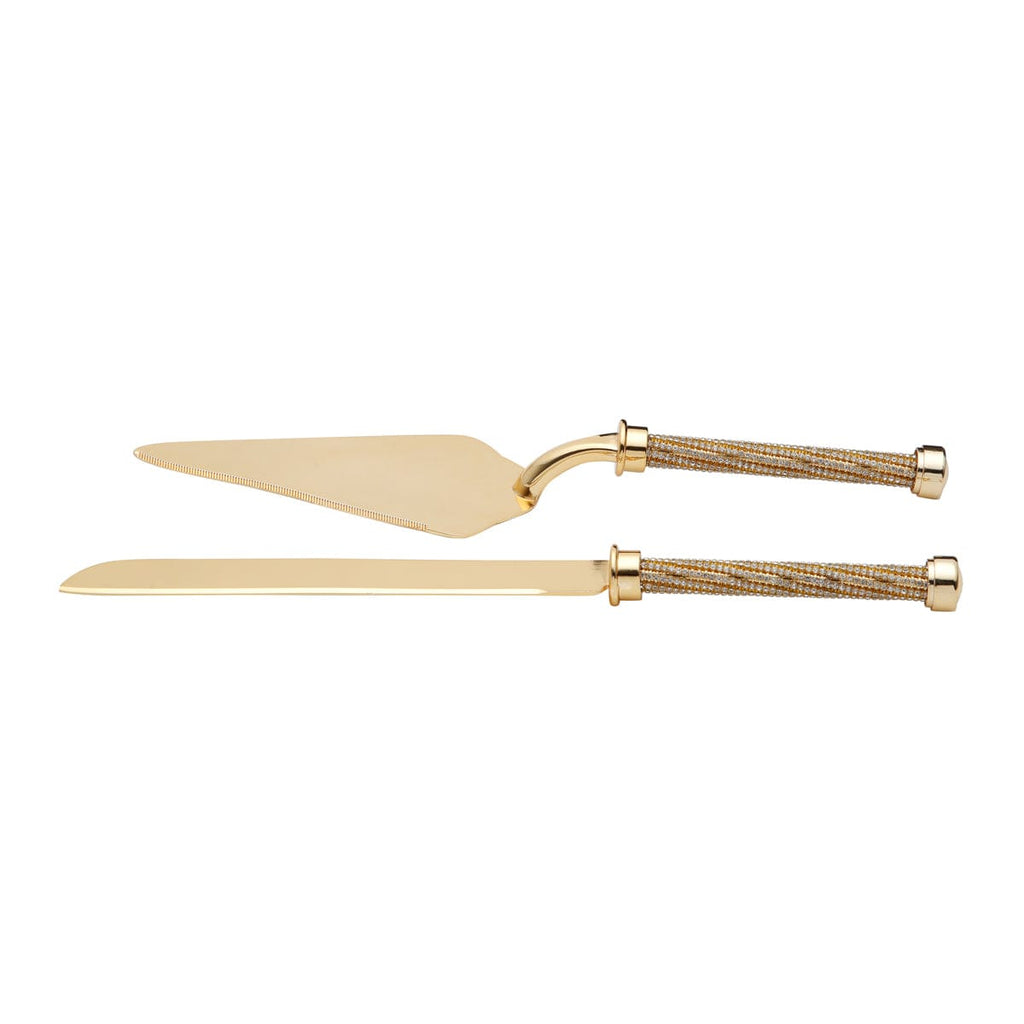 Golden Cake Serving Set 32cm.