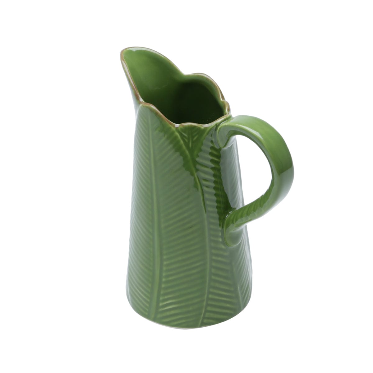 Ceramic Banana Leaf Pitcher.