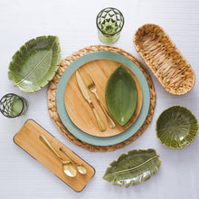 Load image into Gallery viewer, Ceramic Banana Leaf Plate 23x16x4.5cm
