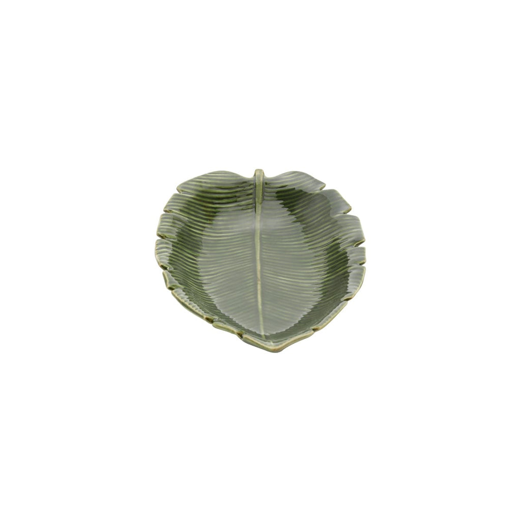 Ceramic Banana Leaf Plate 23x16x4.5cm.