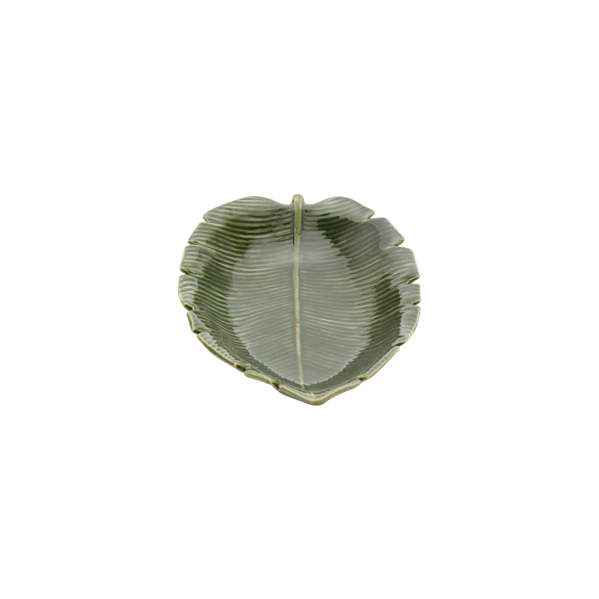 Ceramic Banana Leaf Plate 23x16x4.5cm.