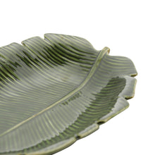 Lade das Bild in den Galerie-Viewer, Ceramic Banana Leaf Plate 23x16x4.5cm
