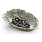 Ceramic Banana Leaf Big Serving Plate.
