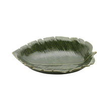 Load image into Gallery viewer, Ceramic Banana Leaf Big Serving Plate
