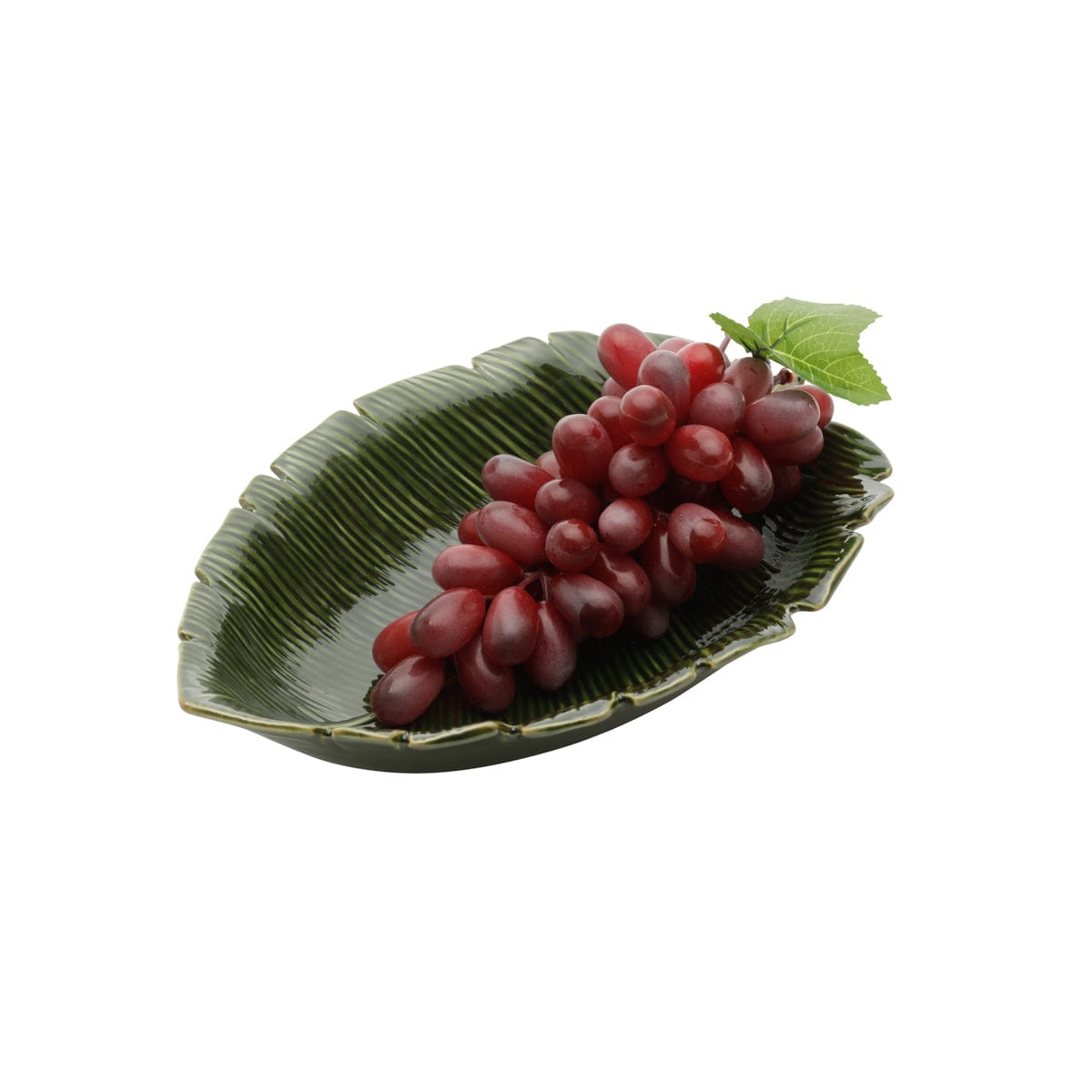 Ceramic Banana Leaf Big Serving Plate.