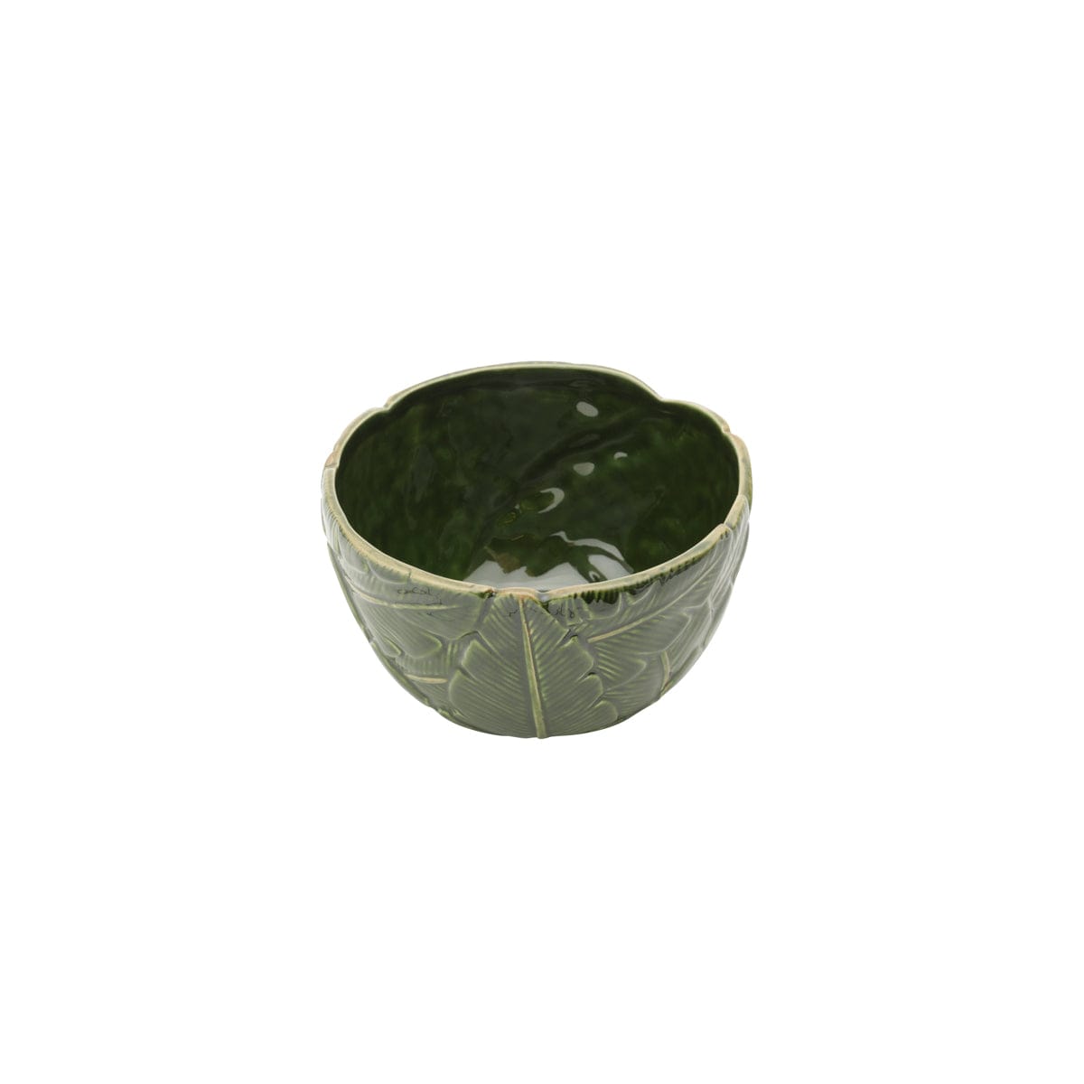 Ceramic Banana Leaf Bowl 16x16x9.5cm.