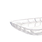 Large Elevated Crystal Platter 36.5x17x14cm.