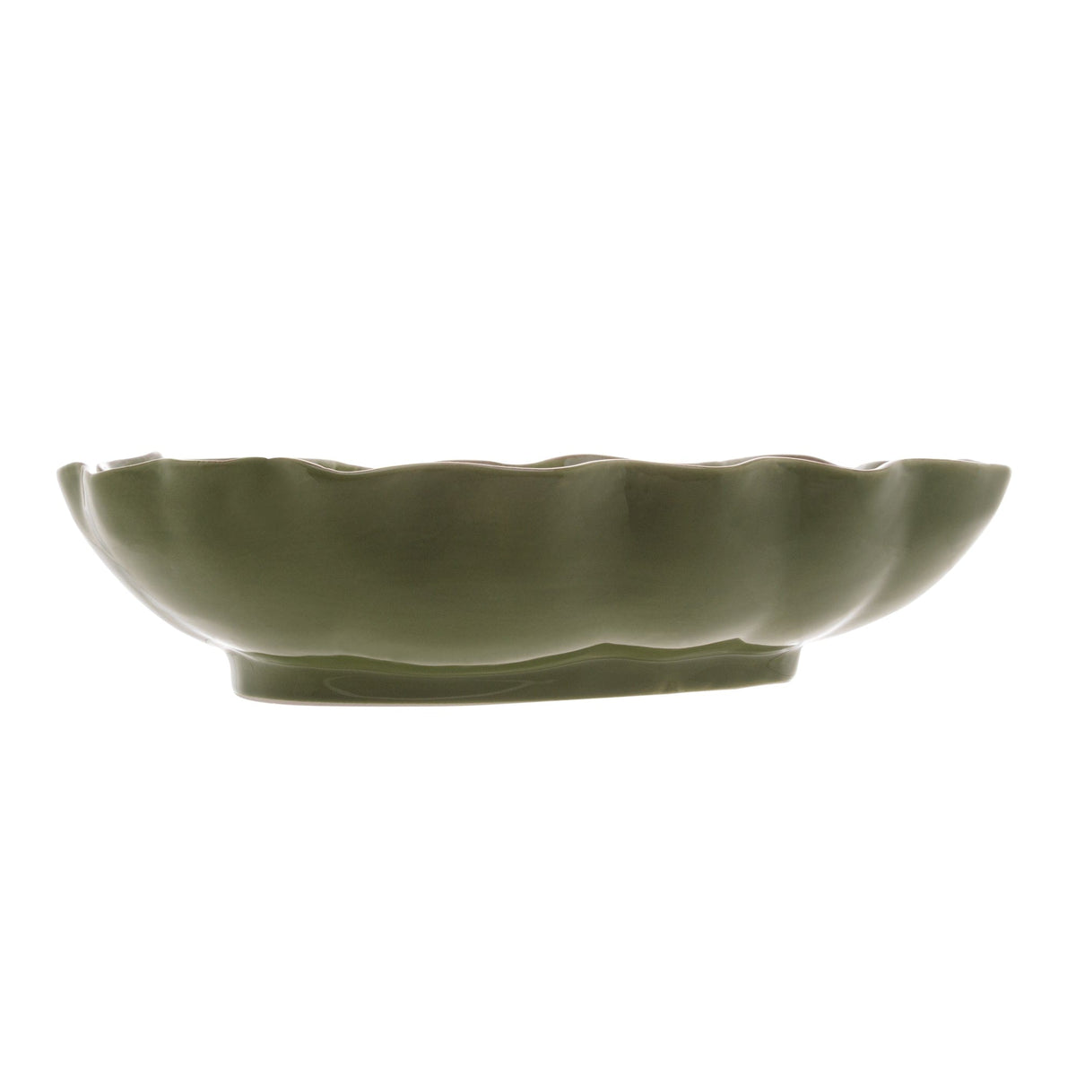 Ceramic Banana Leaf Serving Plate.