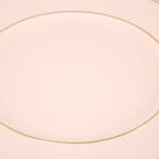 Set of 4 pink Plastic under plate 33cm.