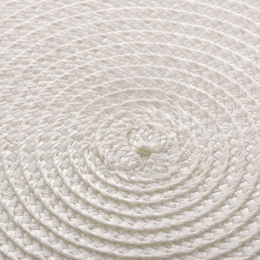 Set of 4 Placemats PP White 38cm.