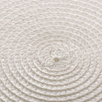Set of 4 Placemats PP White 38cm.