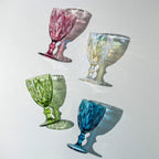 Blue diamond Set of 6 Glasses.