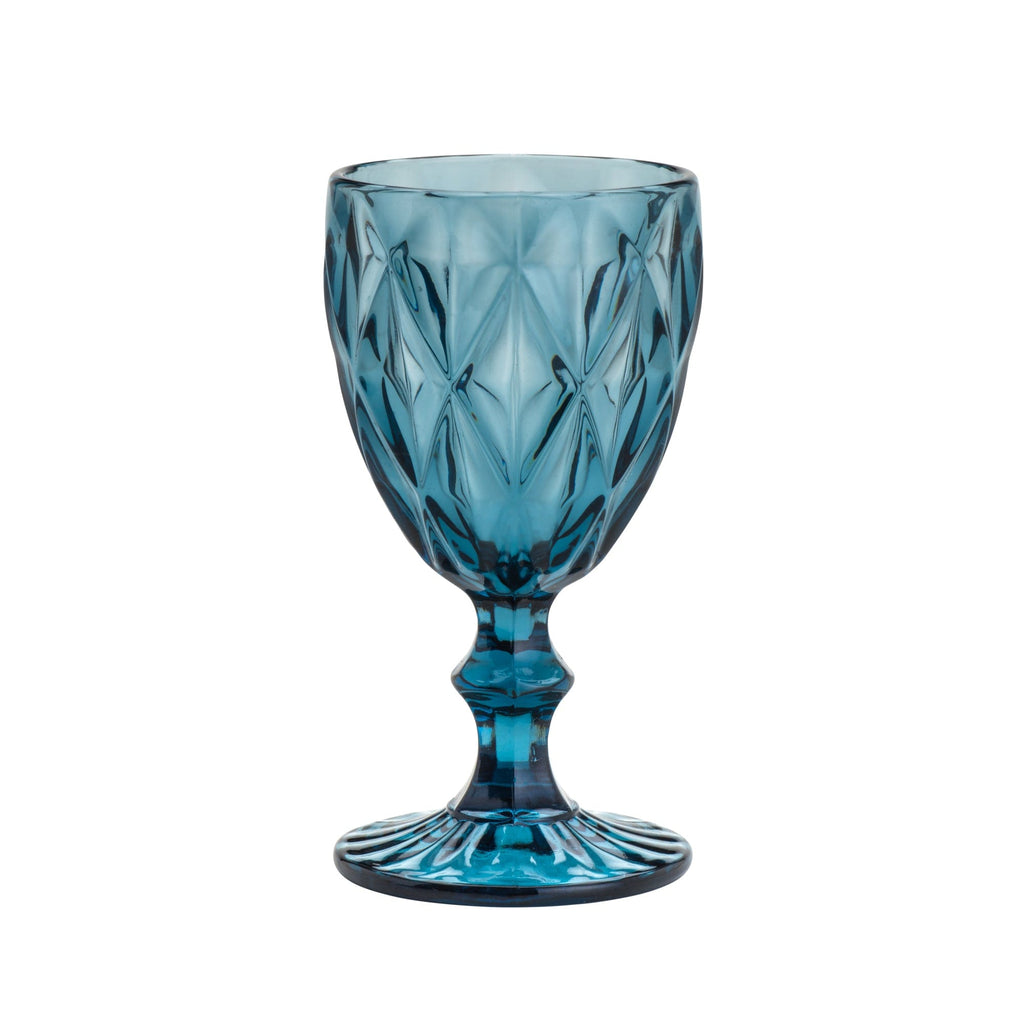 Blue diamond Set of 6 Glasses.