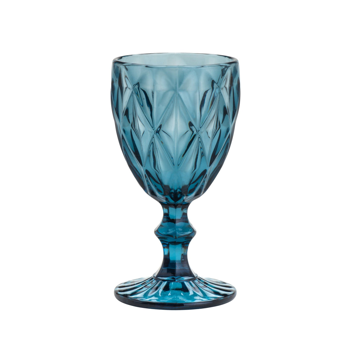 Blue diamond Set of 6 Glasses.