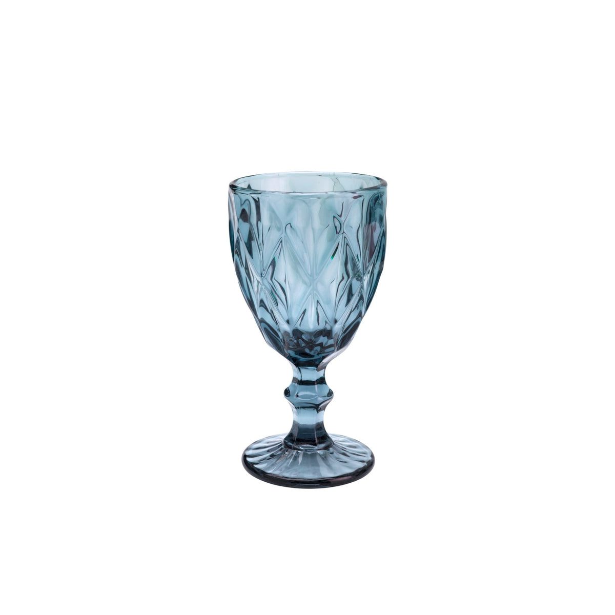 Blue diamond Set of 6 Glasses.