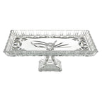 Janine Crystal Elevated Platter 29.5x19.5cm.