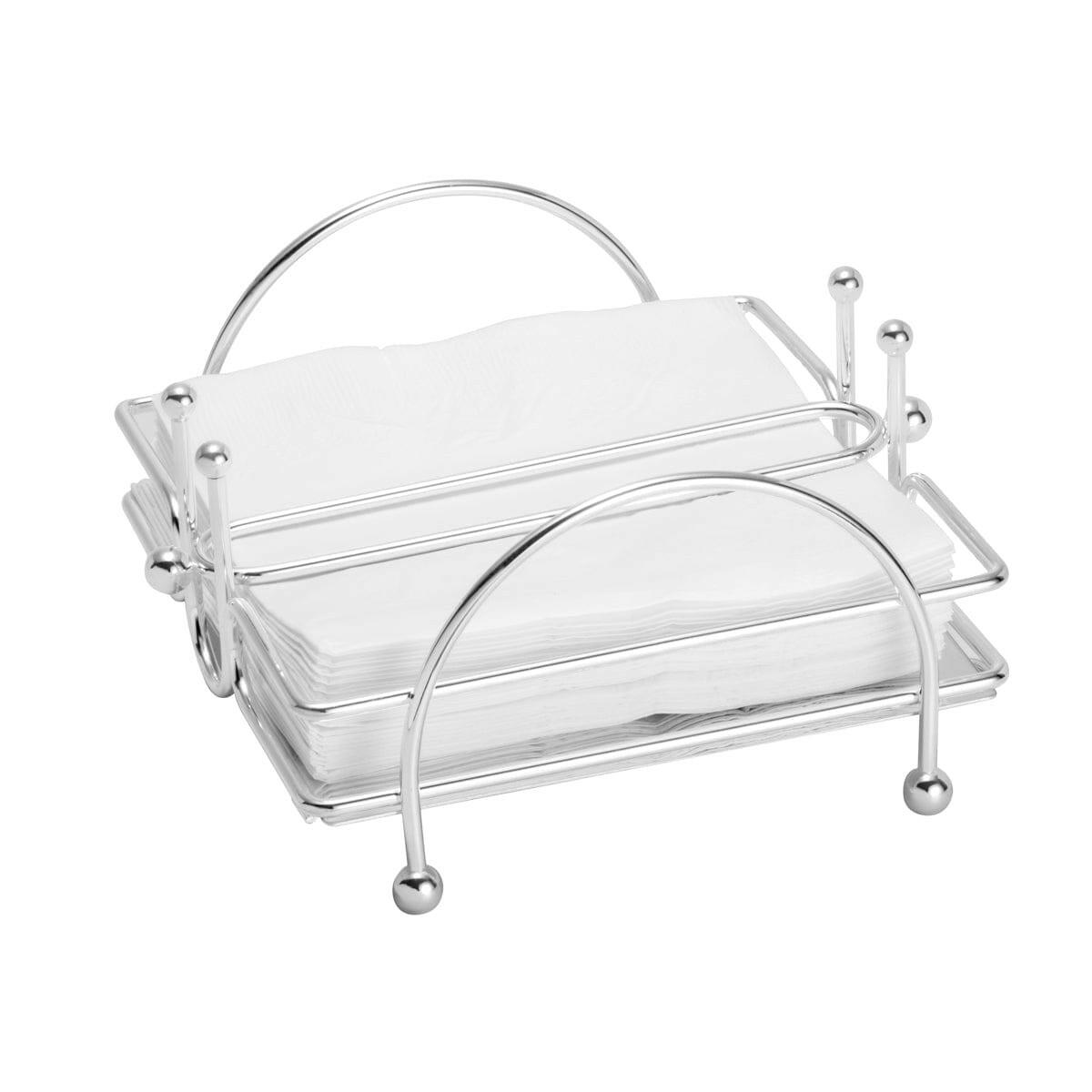 Silver Plated elevated Napkin holder 18X18cm.