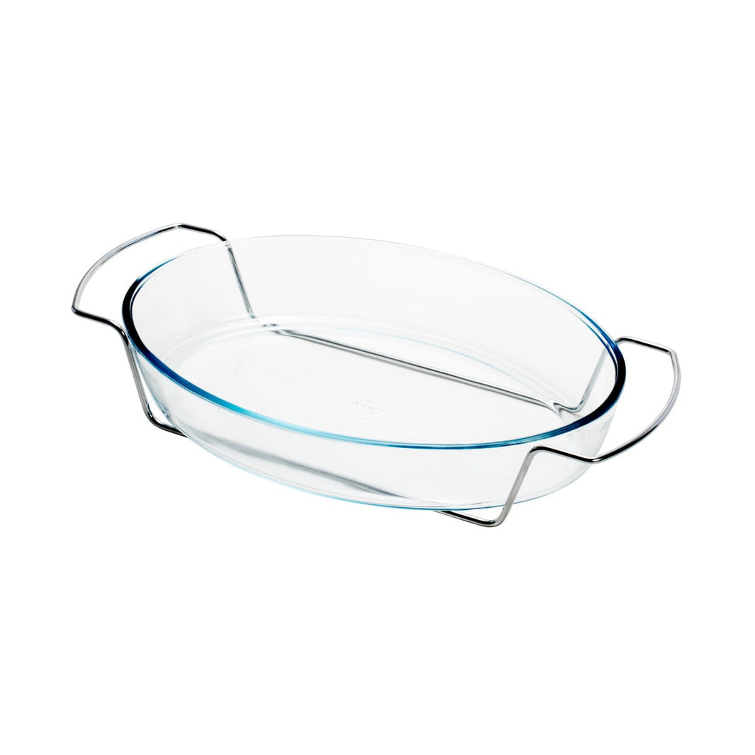 Glass Oval Bakeware Serving Dish 37x23cm