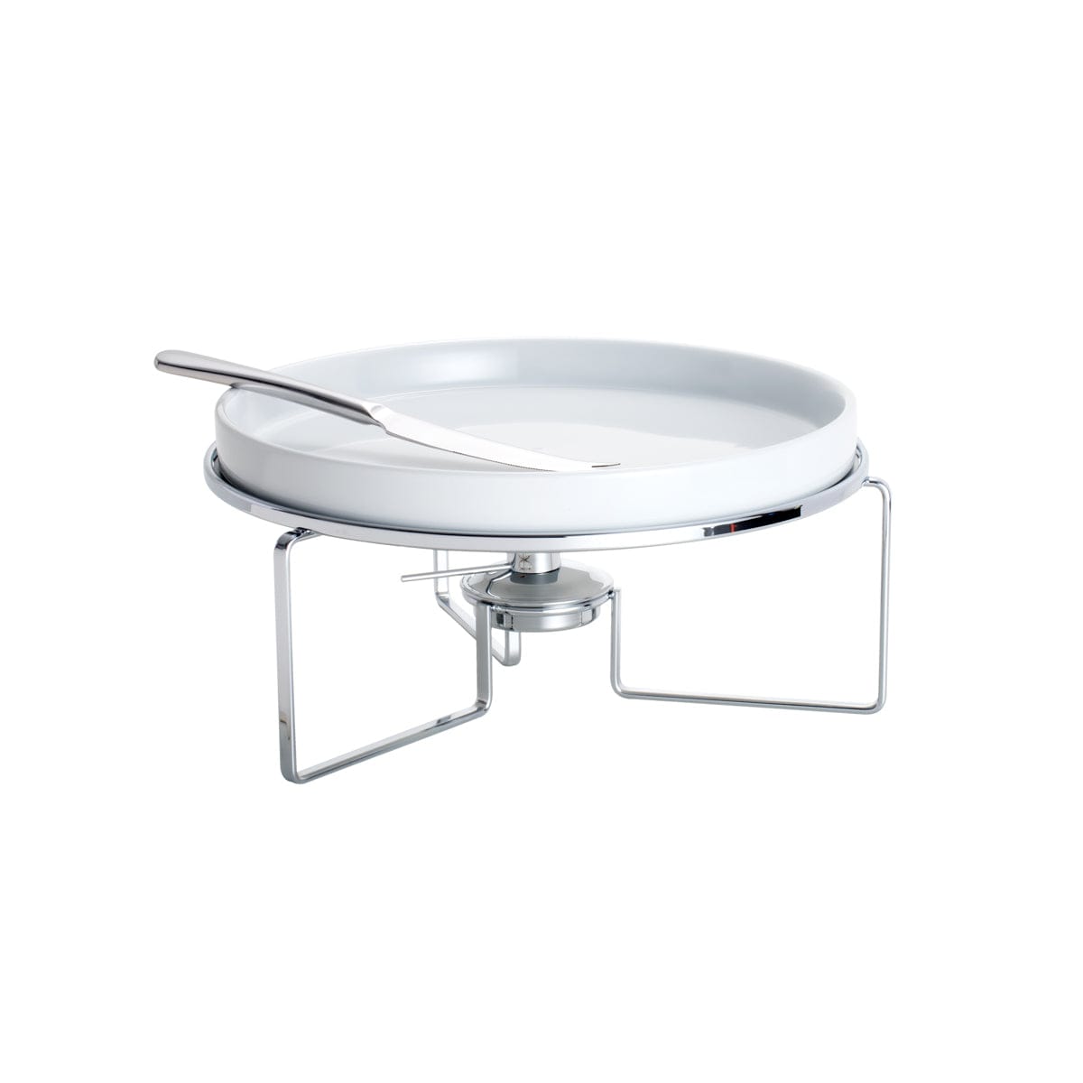 Silver Plated Serving Chafing Dish with Knife 27x14cm.