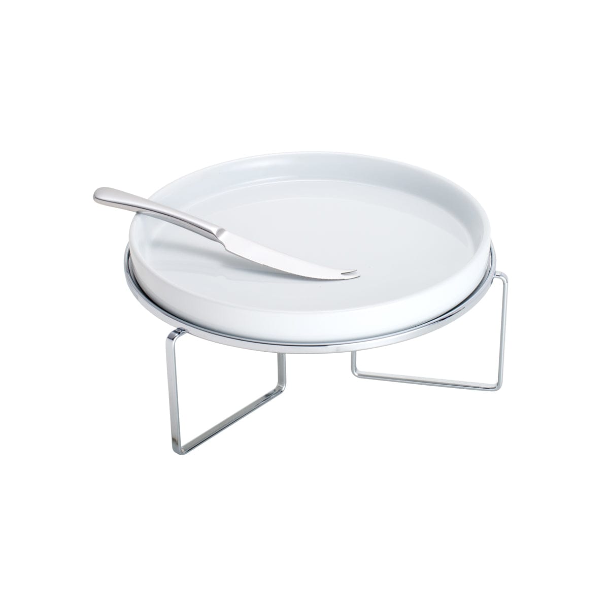 Silver Plated Serving Chafing Dish with Knife 27x14cm.