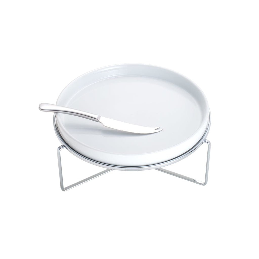 Silver Plated Serving Chafing Dish with Knife 27x14cm.