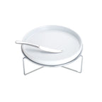Silver Plated Serving Chafing Dish with Knife 27x14cm.