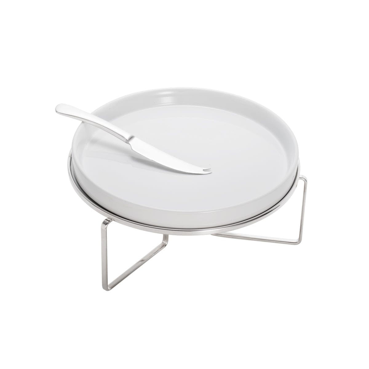 Silver Plated Serving Chafing Dish with Knife 27x14cm.