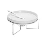 Silver Plated Serving Chafing Dish with Knife 27x14cm.