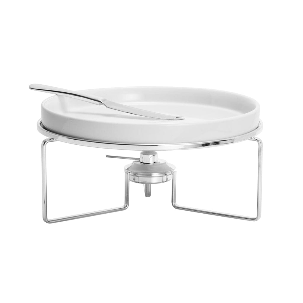 Silver Plated Serving Chafing Dish with Knife 27x14cm.